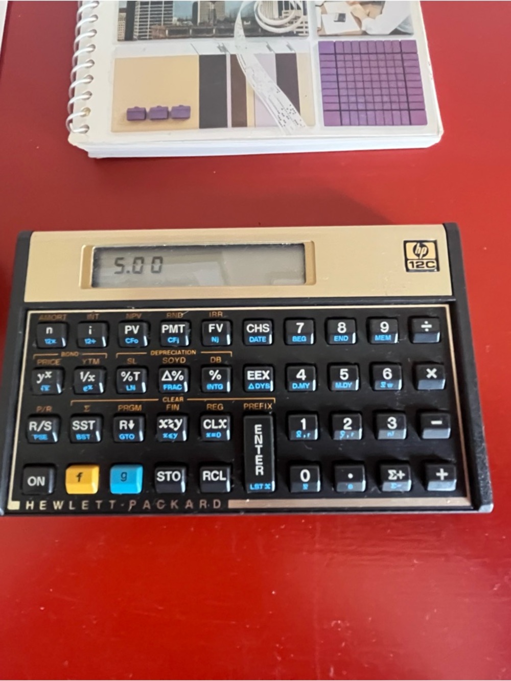 Hewlett-Packard Vintage1980’s HP-12C Financial Calculator 2 Manuals Tested/works - Picture 2 of 9
